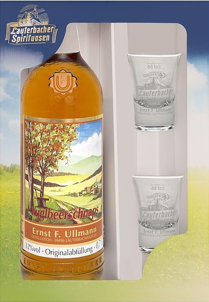 Lauterbacher Geschenkkarton Vuglbeer 0,7l + 2 Gläser