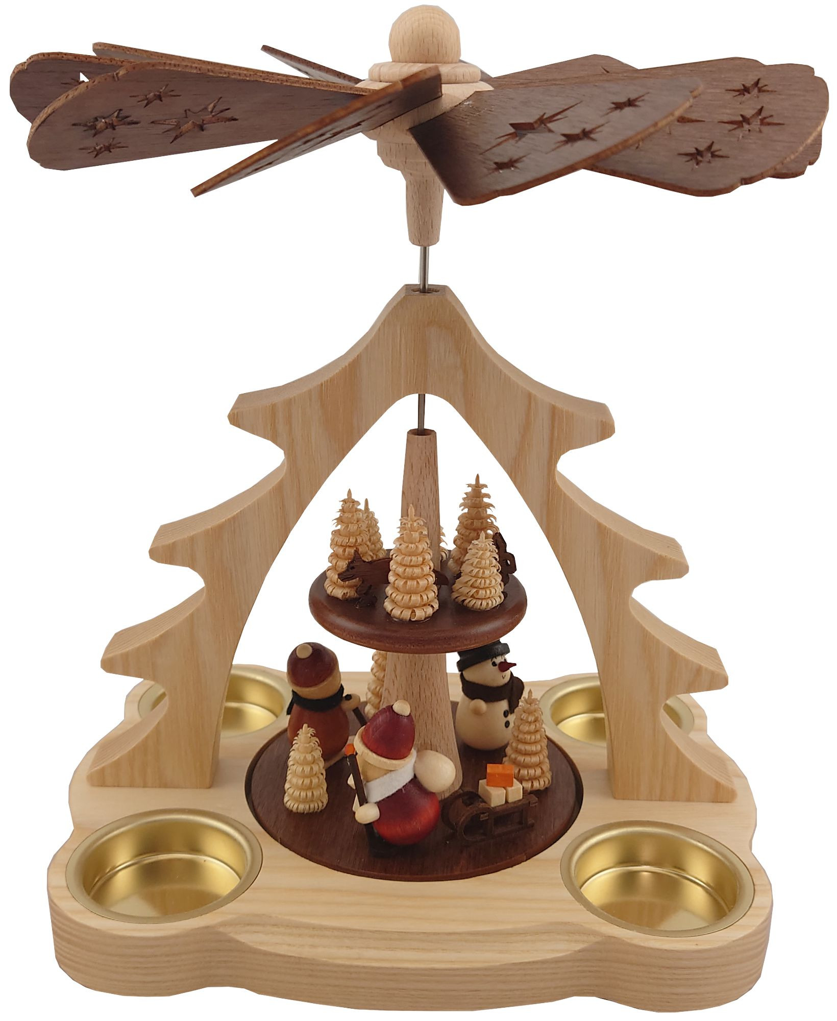 Pyramide Weihnachtsmann und Schneemann Pyramide Weihnachtsmann und Schneemann