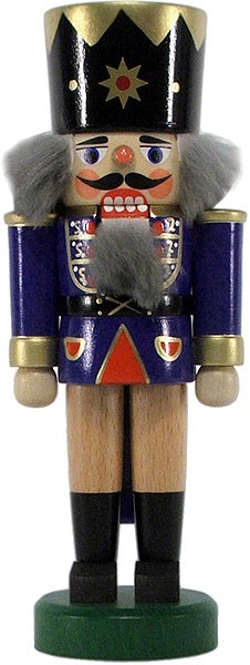 Nussknacker König, dunkelblau, 17,5 cm Nussknacker König, dunkelblau, 17,5 cm