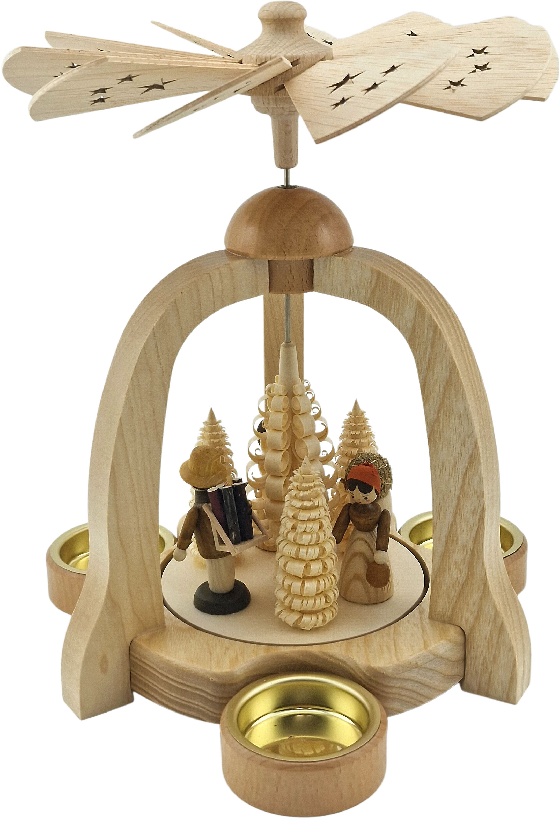 Pyramide Waldarbeiter, natur Pyramide Waldarbeiter, natur