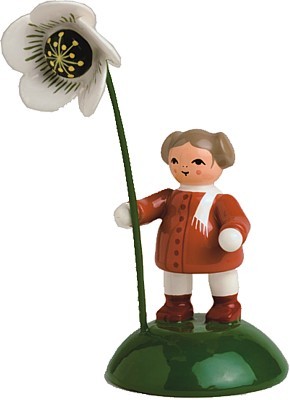 Blumenkind Mädchen mit Christrose Blumenkind Mädchen mit Christrose