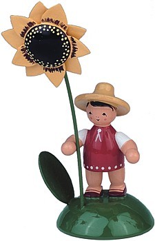 Blumenkind Mädchen mit Sonnenblume Blumenkind Mädchen mit Sonnenblume
