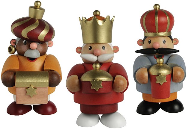 Räuchermännchen Heilige 3 Könige mini -Kleine Kerle- Räuchermännchen Heilige 3 Könige mini -Kleine Kerle-