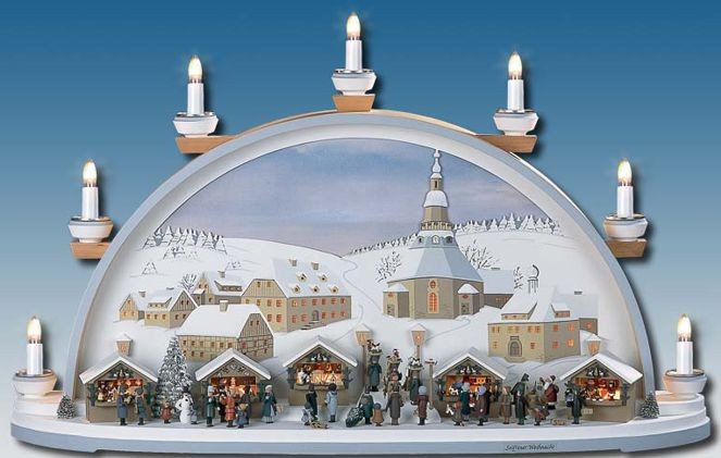 Schwibbogen Seiffner Weihnacht braunes Bild Schwibbogen Seiffner Weihnacht braunes Bild