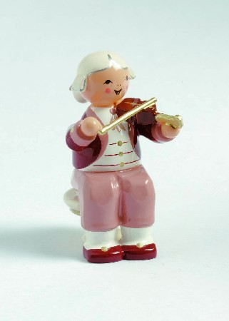 Mozart Orchester Musiker mit Violine Mozart Orchester Musiker mit Violine