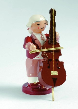 Mozart Orchester Musiker mit Kontrabass Mozart Orchester Musiker mit Kontrabass