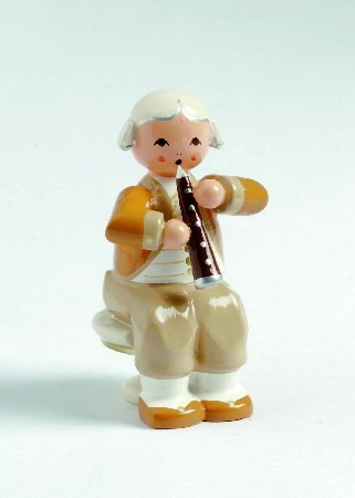 Mozart Orchester Musiker mit Oboe Mozart Orchester Musiker mit Oboe