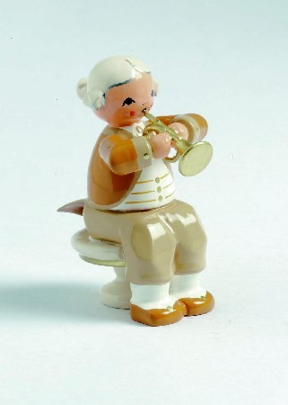 Mozart Orchester Musiker mit Trompete Mozart Orchester Musiker mit Trompete