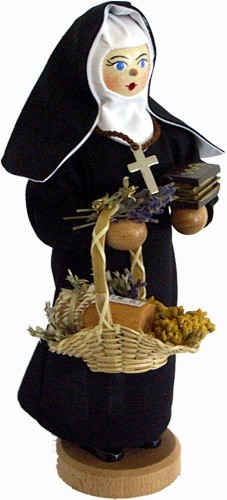 Räucherfigur Nonne, Hildegard von Bingen Räucherfigur Nonne, Hildegard von Bingen