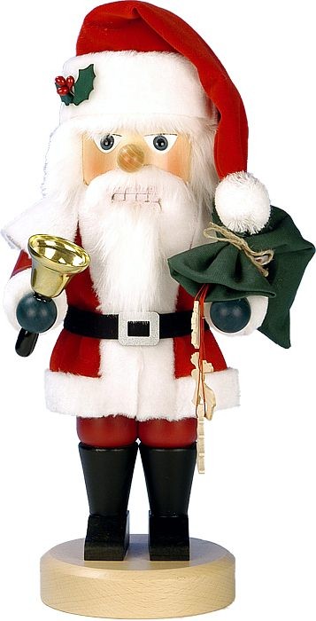 Nußknacker Santa rot mit Glocke Nußknacker Santa rot mit Glocke