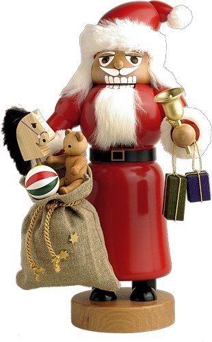 Nussknacker Weihnachtsmann mit Sack