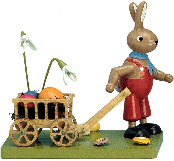 Osterhase mit Wagen Osterhase mit Wagen