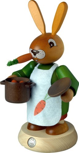 Räucherhasenfrau farbig, groß Räucherhasenfrau farbig, groß