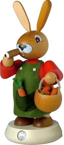 Räucherhasenmann farbig, groß Räucherhasenmann farbig, groß