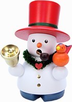 Räuchermännchen Schneemann mit Glocke Räuchermännchen Schneemann mit Glocke