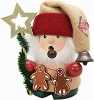 Räuchermännchen Weihnachtsmann mit Stern Räuchermännchen Weihnachtsmann mit Stern