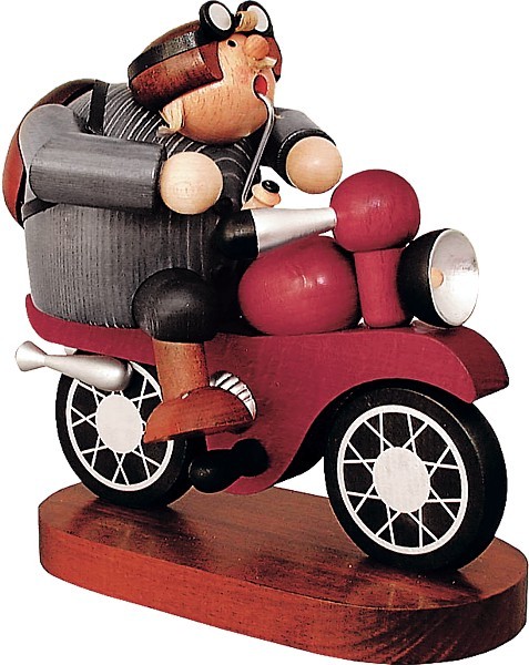 Räuchermännchen Motorradfahrer Räuchermännchen Motorradfahrer
