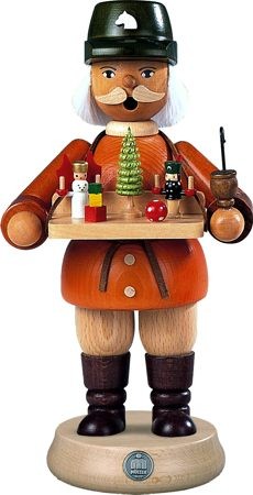 Räuchermann Spielwarenverkäufer, 23 cm groß Räuchermann Spielwarenverkäufer, 23 cm groß