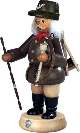 Räuchermann Waldarbeiter, grau, groß Räuchermann Waldarbeiter, grau, groß