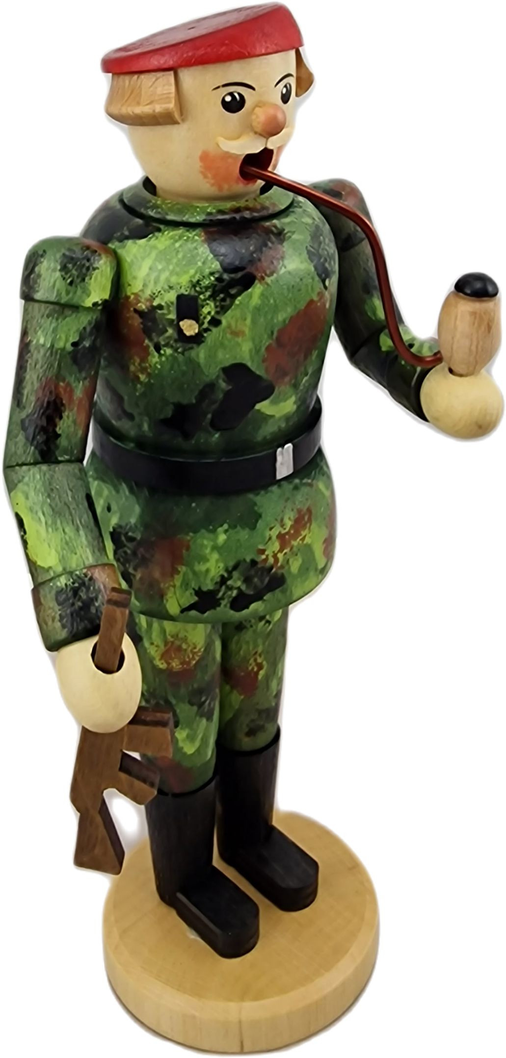 Räuchermann Soldat - Barett rot Räuchermann Soldat - Barett rot