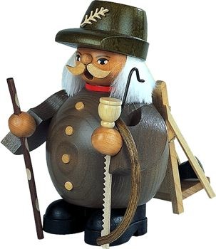 Räuchermann Waldarbeiter, grau, klein Räuchermann Waldarbeiter, grau, klein