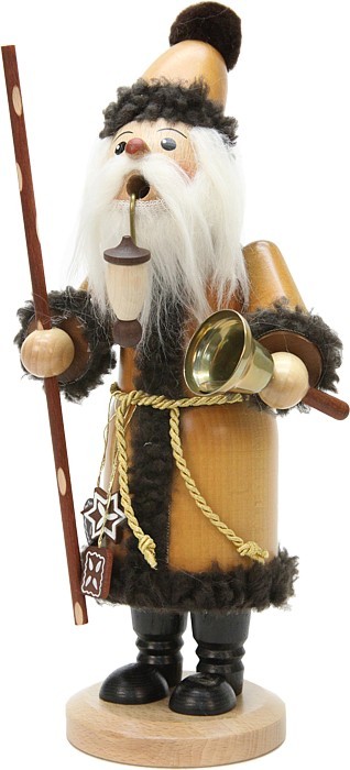 Räuchermann Weihnachtsmann mit Glocke Natur Räuchermann Weihnachtsmann mit Glocke Natur