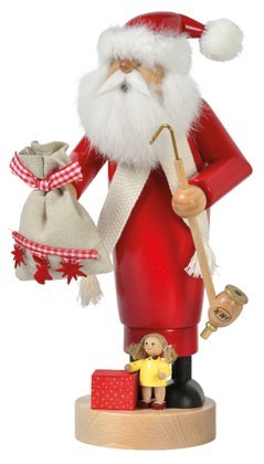 Räuchermann Weihnachtsmann mit Puppe -Die Schlanken Räuchermann Weihnachtsmann mit Puppe -Die Schlanken