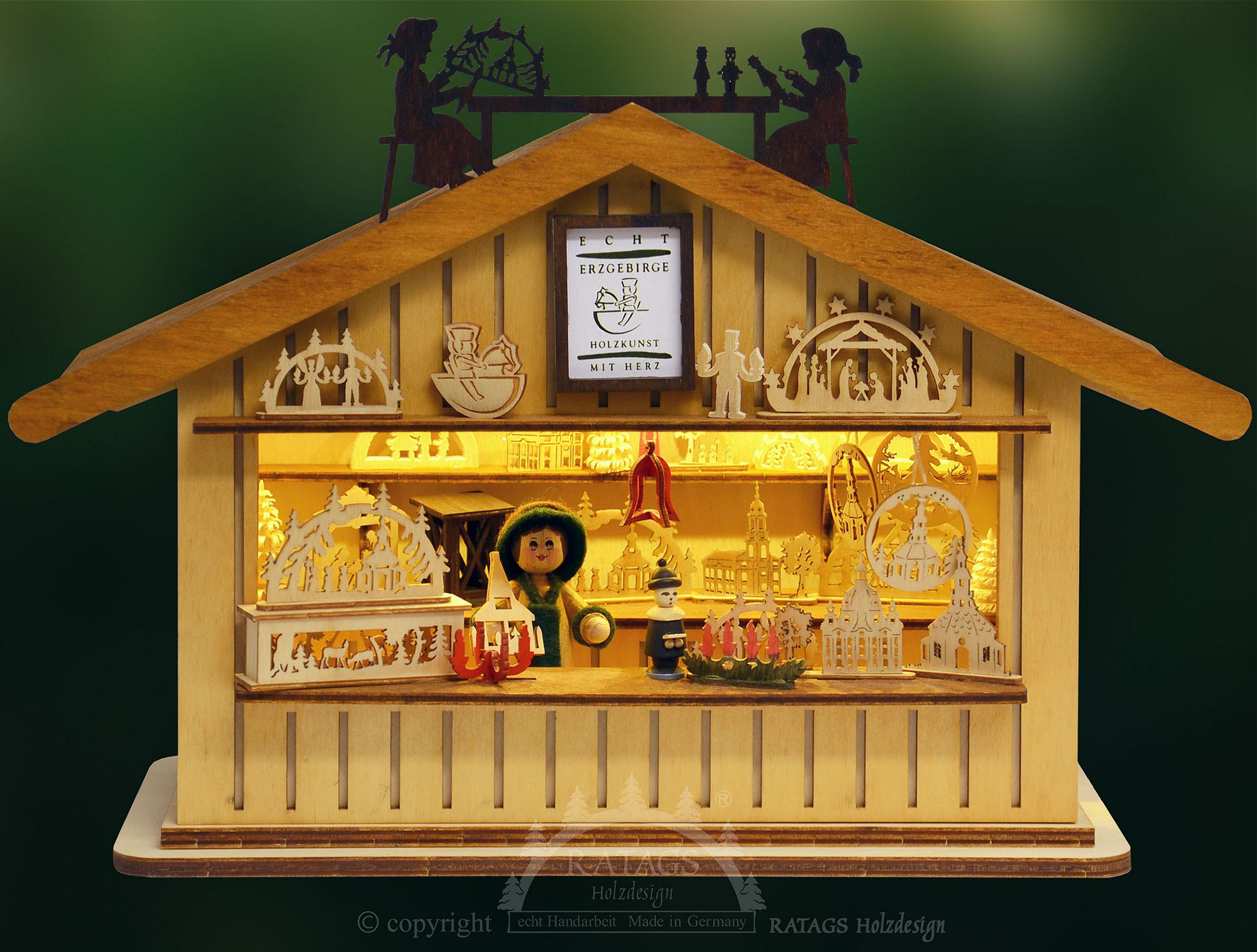 Romantikleuchte Lichterhaus Weihnachtsmarktbude