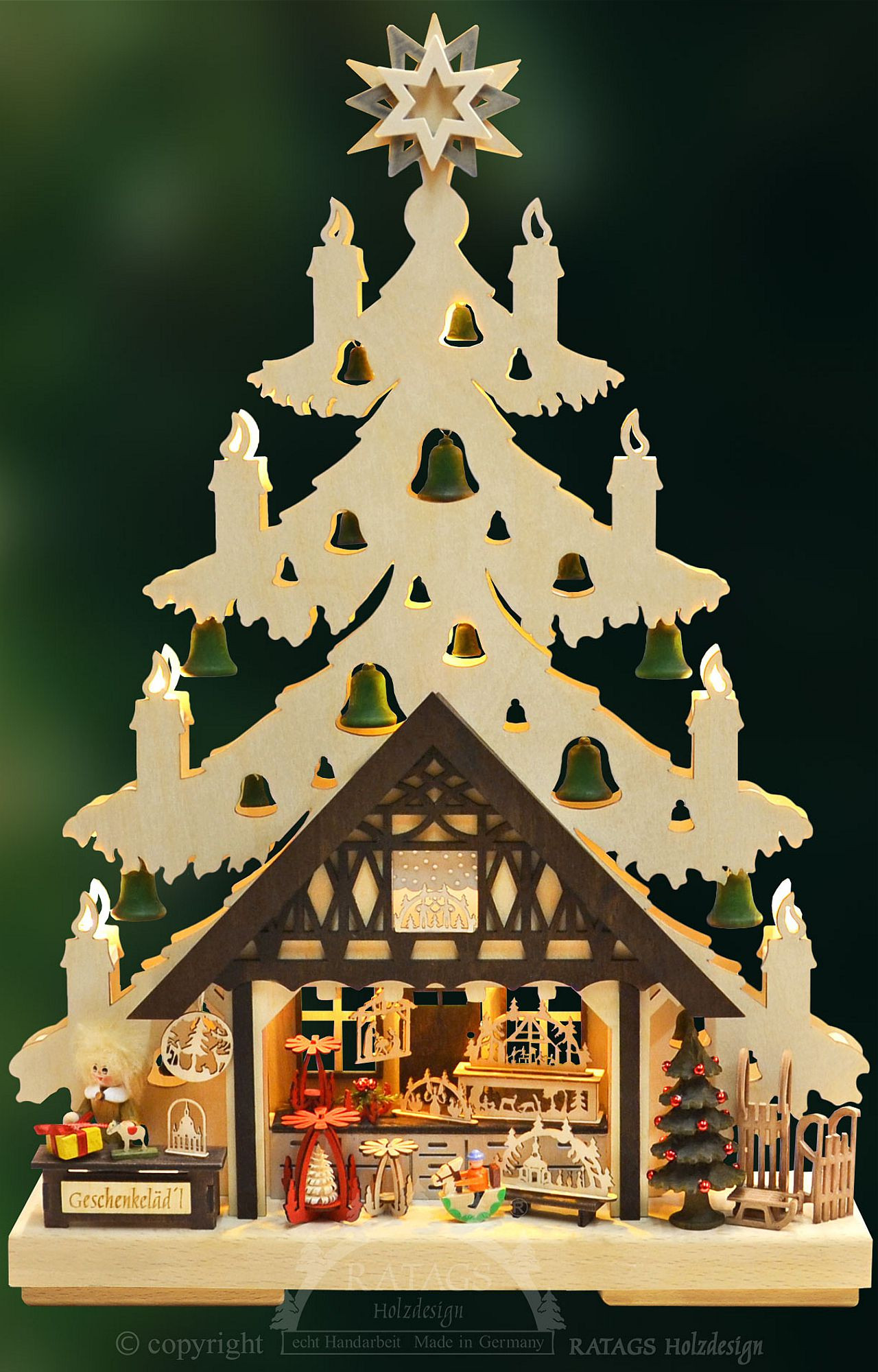 3D Schwibbogen Tanne klein Geschenkelädle 3D Schwibbogen Tanne klein Geschenkelädle