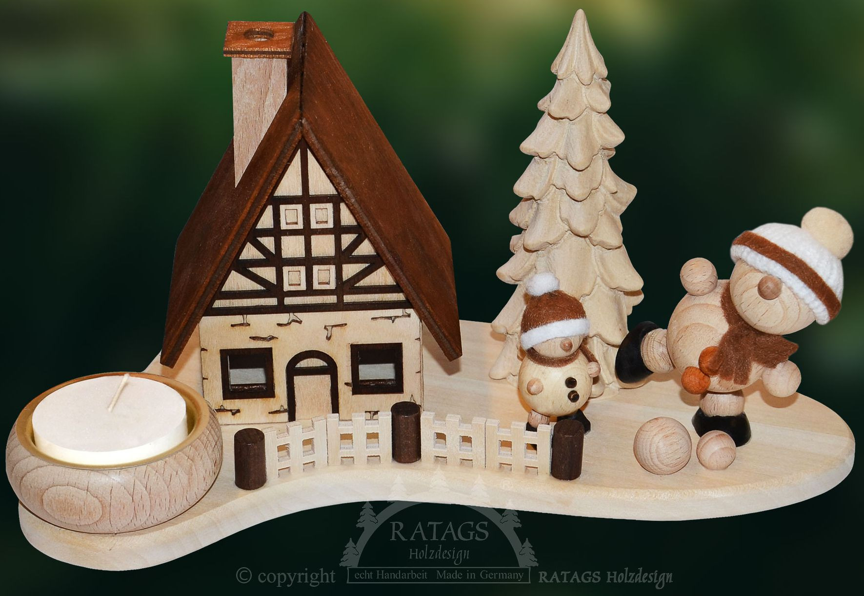 Räucherhaus Schneebällchen natur Räucherhaus Schneebällchen natur
