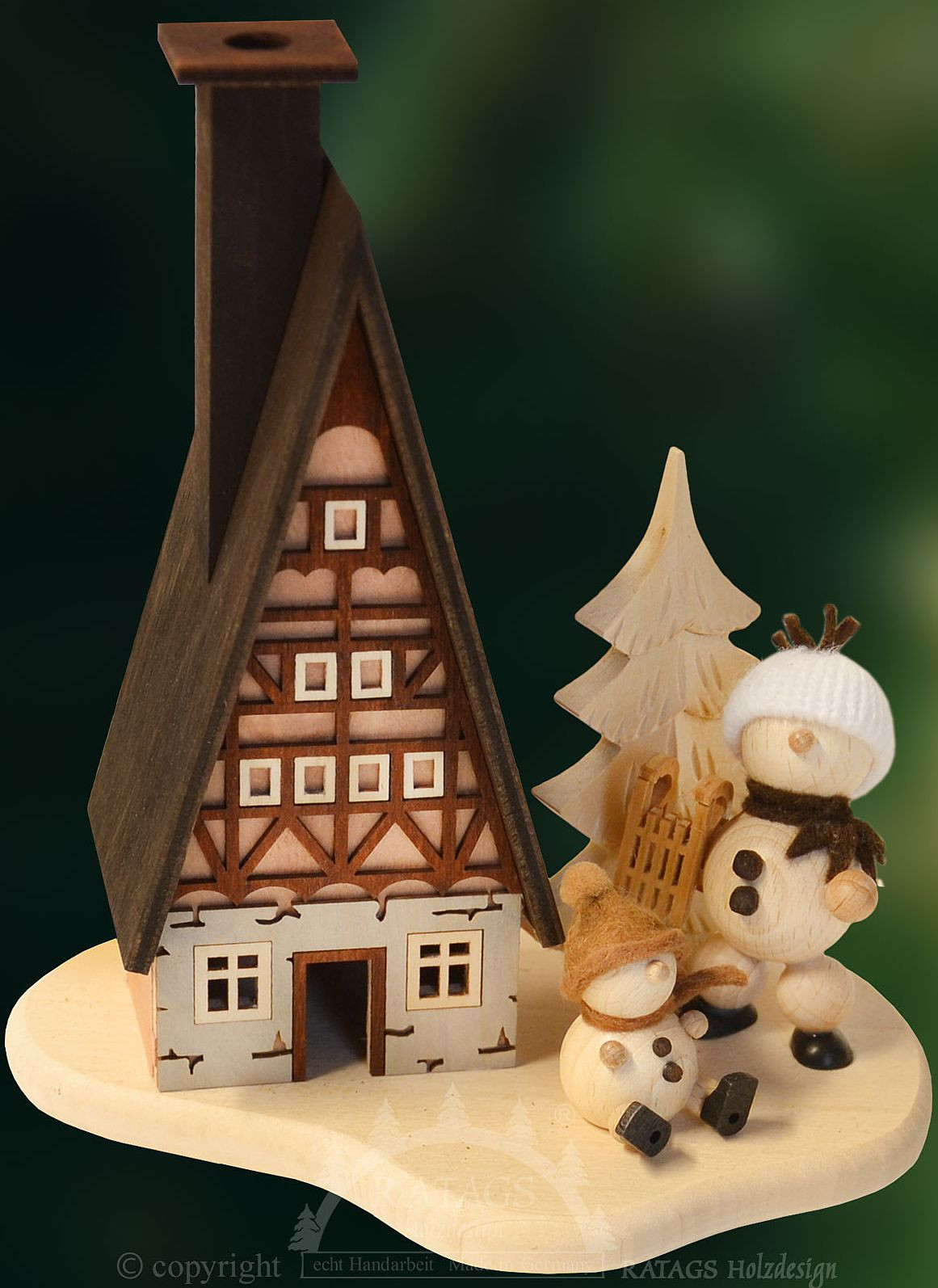 Räucherhaus Schneebällchen natur Räucherhaus Schneebällchen natur