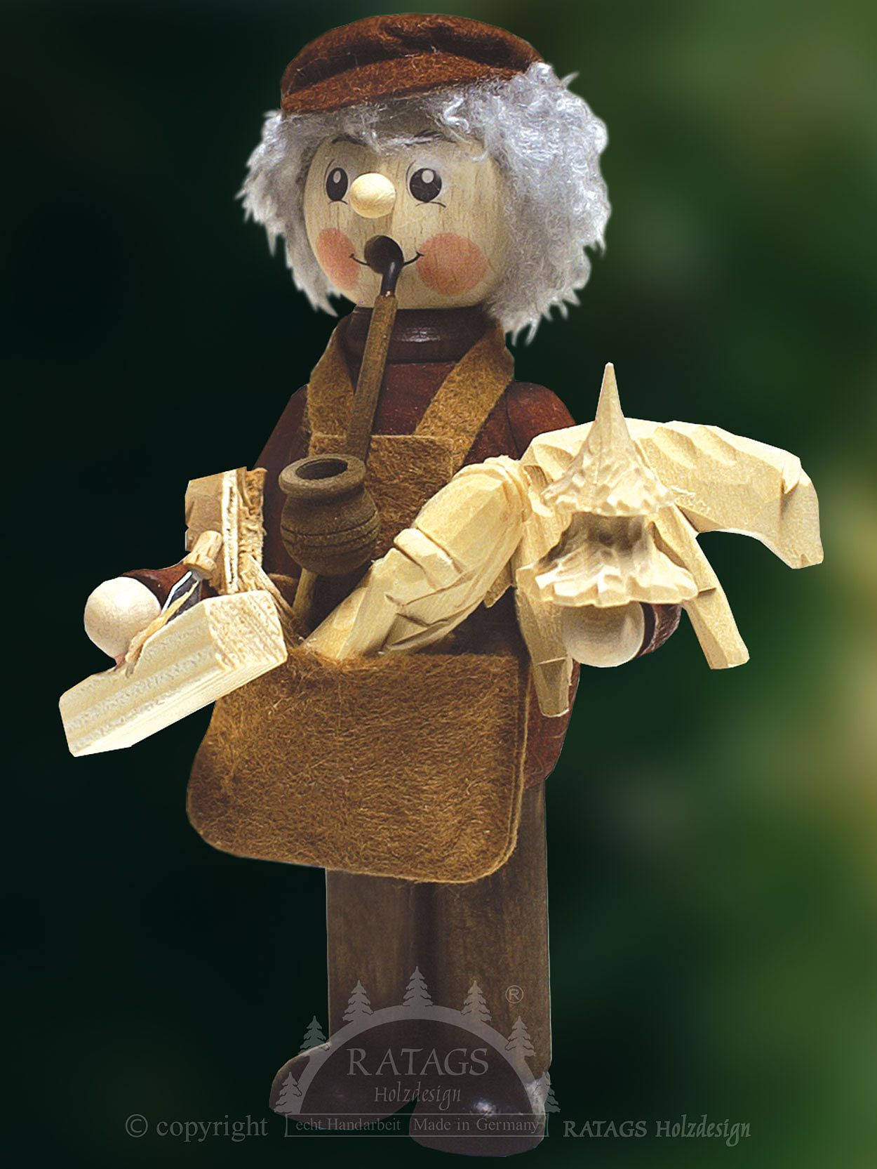 Räucherfigur Naturpaffer Schnitzer Räucherfigur Naturpaffer Schnitzer