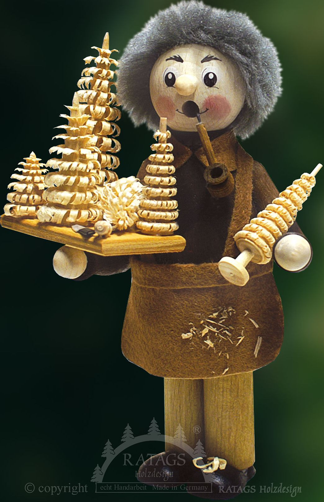 Räucherfigur Naturpaffer Bäumelstecher Räucherfigur Naturpaffer Bäumelstecher