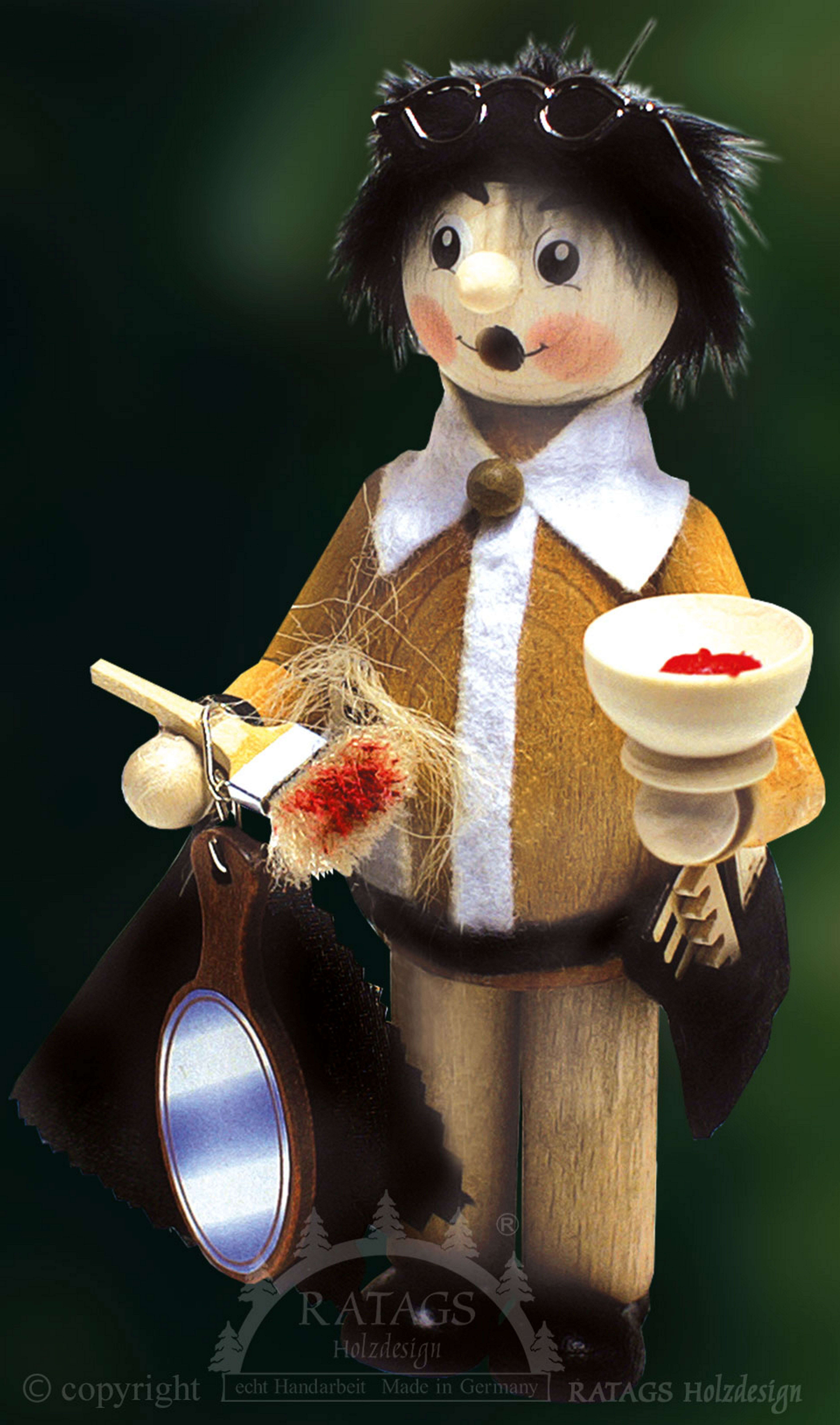 Räucherfigur Naturpaffer Friseur Räucherfigur Naturpaffer Friseur