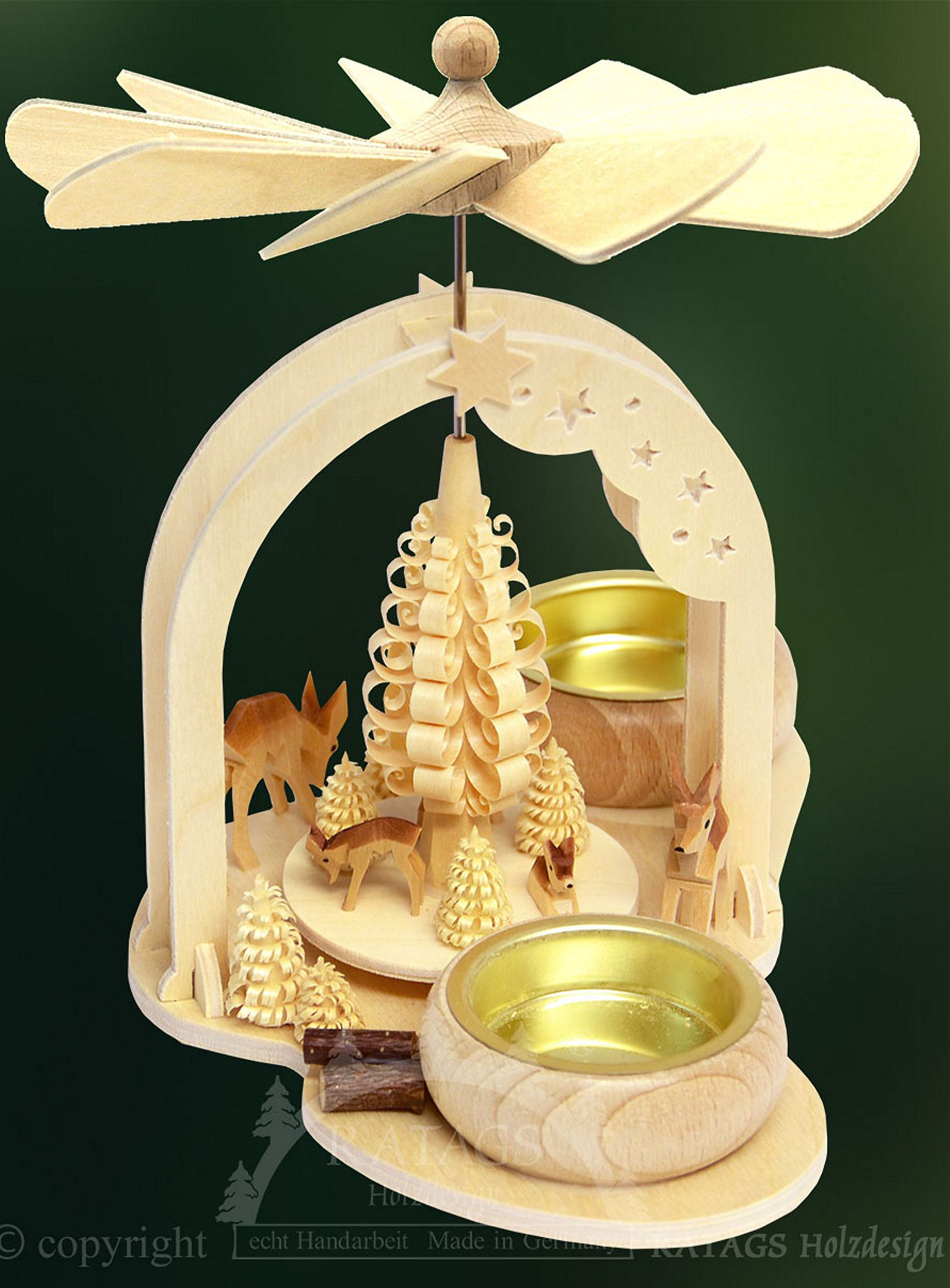 Minipyramide, Rehe, natur Minipyramide, Rehe, natur