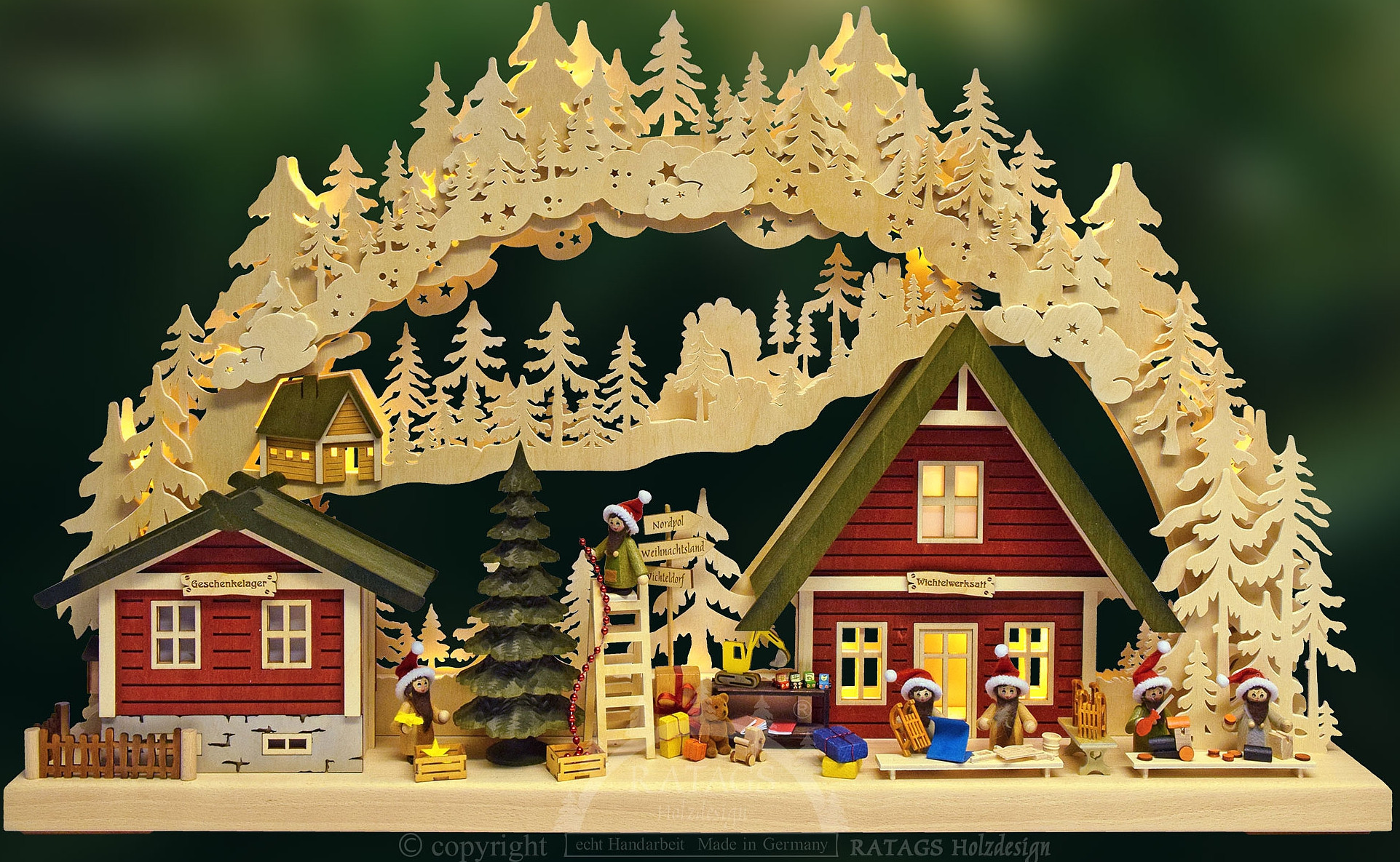 3D-Schwibbogen Weihnachtswerkstatt groß 3D-Schwibbogen Weihnachtswerkstatt groß