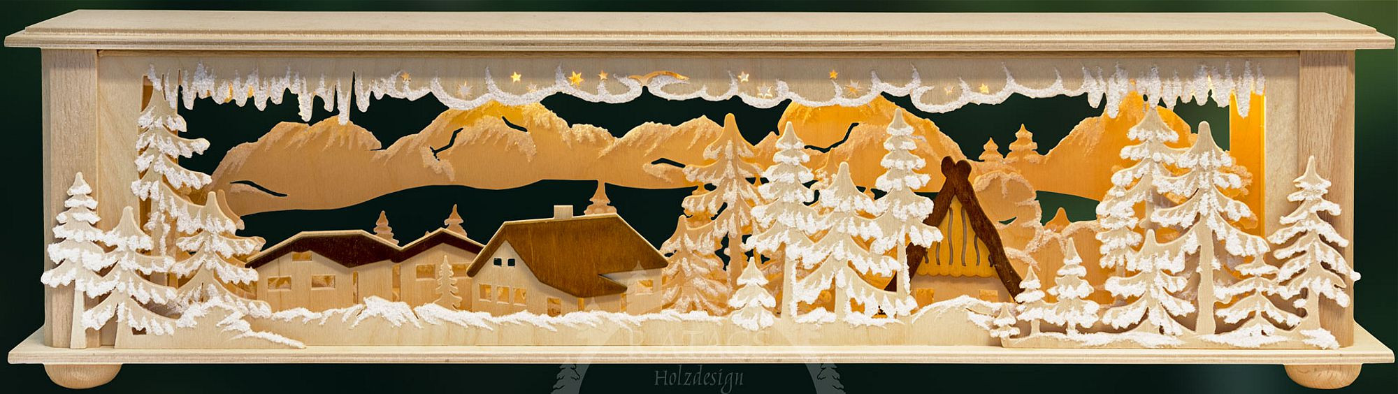 Raumleuchte Häuschen, klein mit Raureif