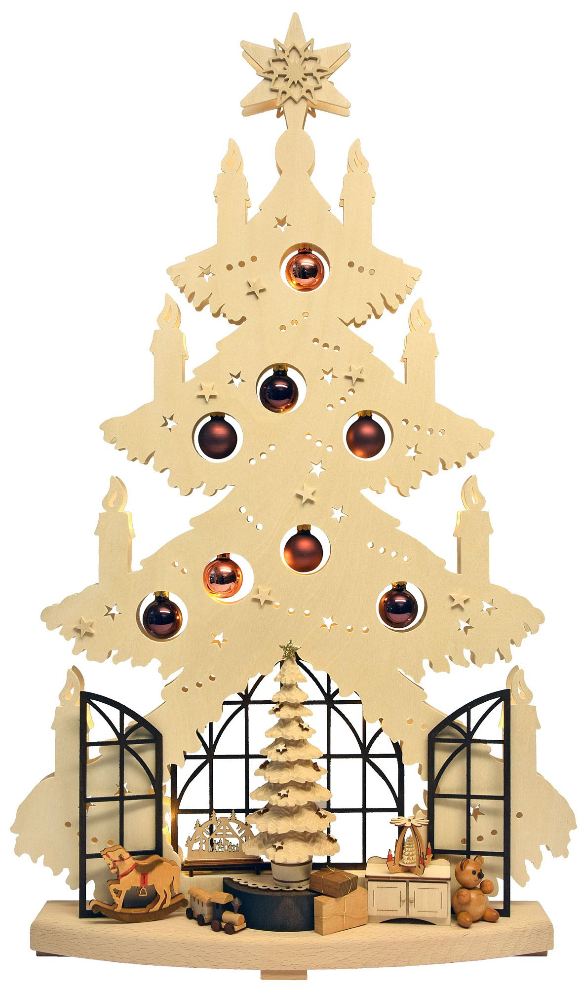 Tanne groß, Weihnachtsstube mit Fenster