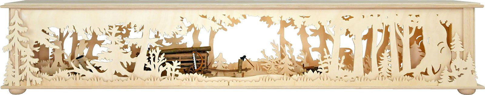 Raumleuchte Holzwagen, groß