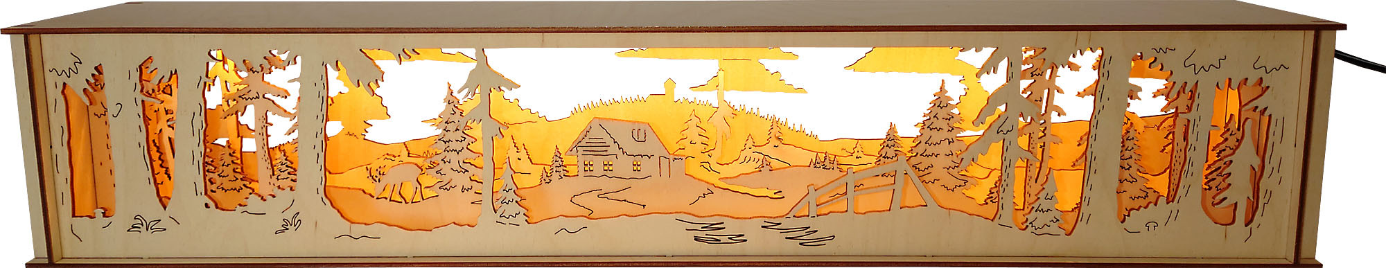 Unterbau für Schwibbogen - Im Wald, 56 cm Unterbau für Schwibbogen - Im Wald, 56 cm