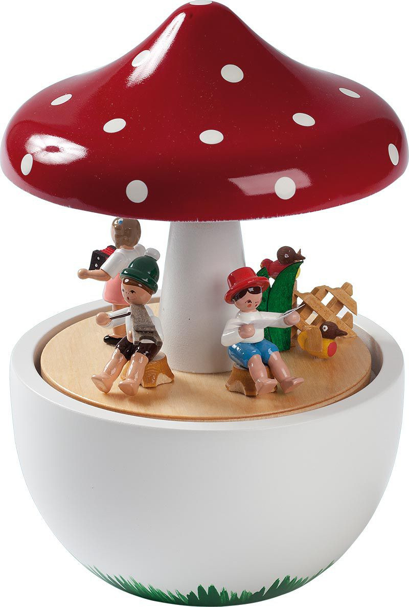 Spieldose Pilz, 18er Spielwerk - Kleine Welt