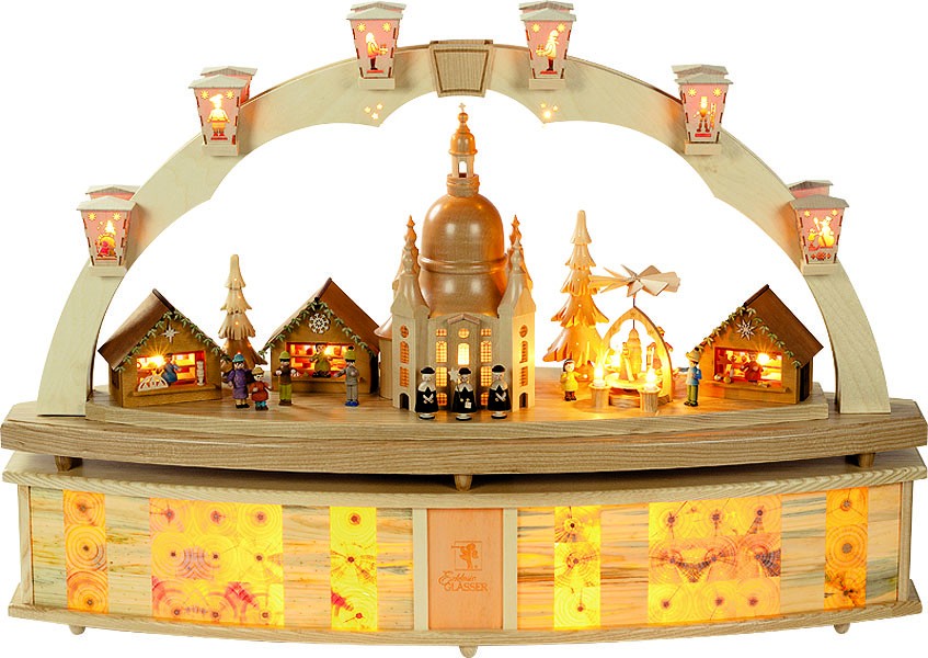 Sockel für Schwibbogen, beleuchtet Sockel für Schwibbogen, beleuchtet