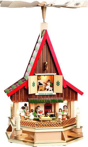 Adventshaus Engelbäckerei, elektrisch beleuchtet Adventshaus Engelbäckerei, elektrisch beleuchtet