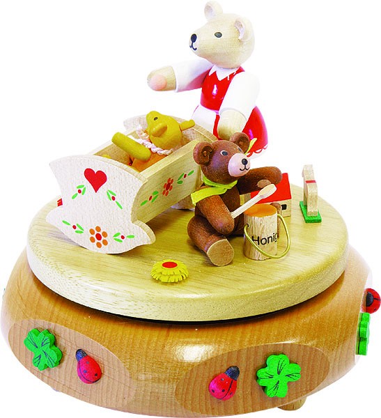 Spieldose Bärenwiege, 18-stimmiges Spielwerk Kleine Welt Spieldose Bärenwiege, 18-stimmiges Spielwerk Kleine Welt