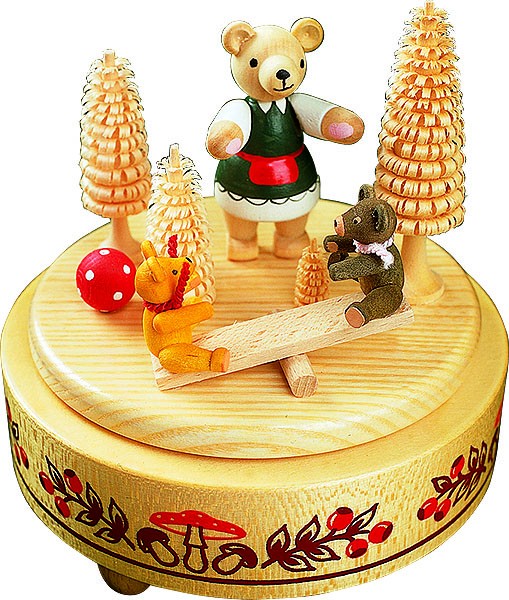 Spieldose Bärenwippe, 18er Spielwerk Kleine Welt Spieldose Bärenwippe, 18er Spielwerk Kleine Welt