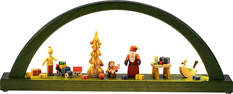 Schwibbogen Weihnachtsbescherung, LED Schwibbogen Weihnachtsbescherung, LED