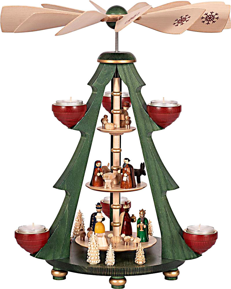 Baumpyramide Christi Geburt, 3-stöckig