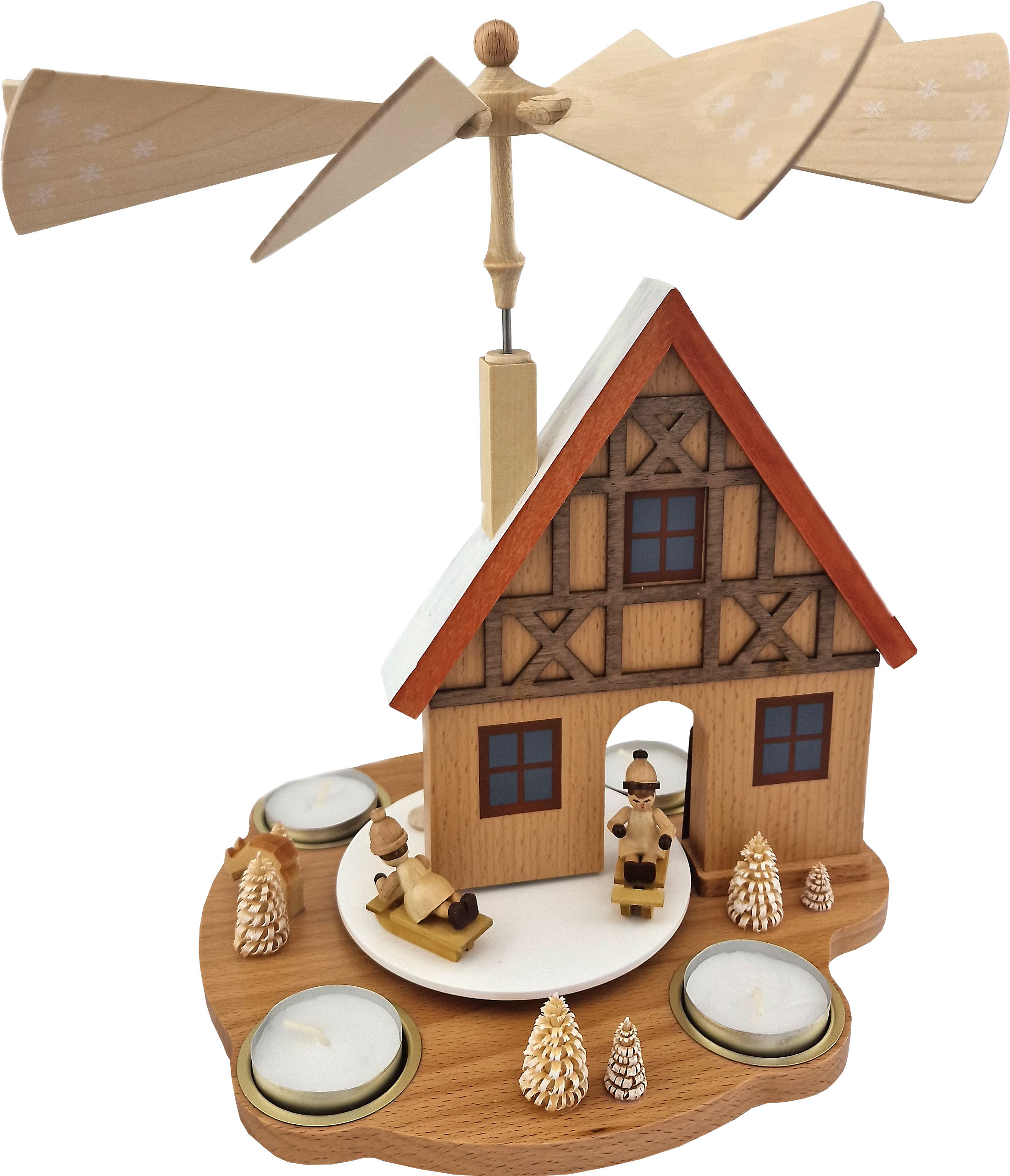 Tischpyramide Haus Winterkinder Tischpyramide Haus Winterkinder