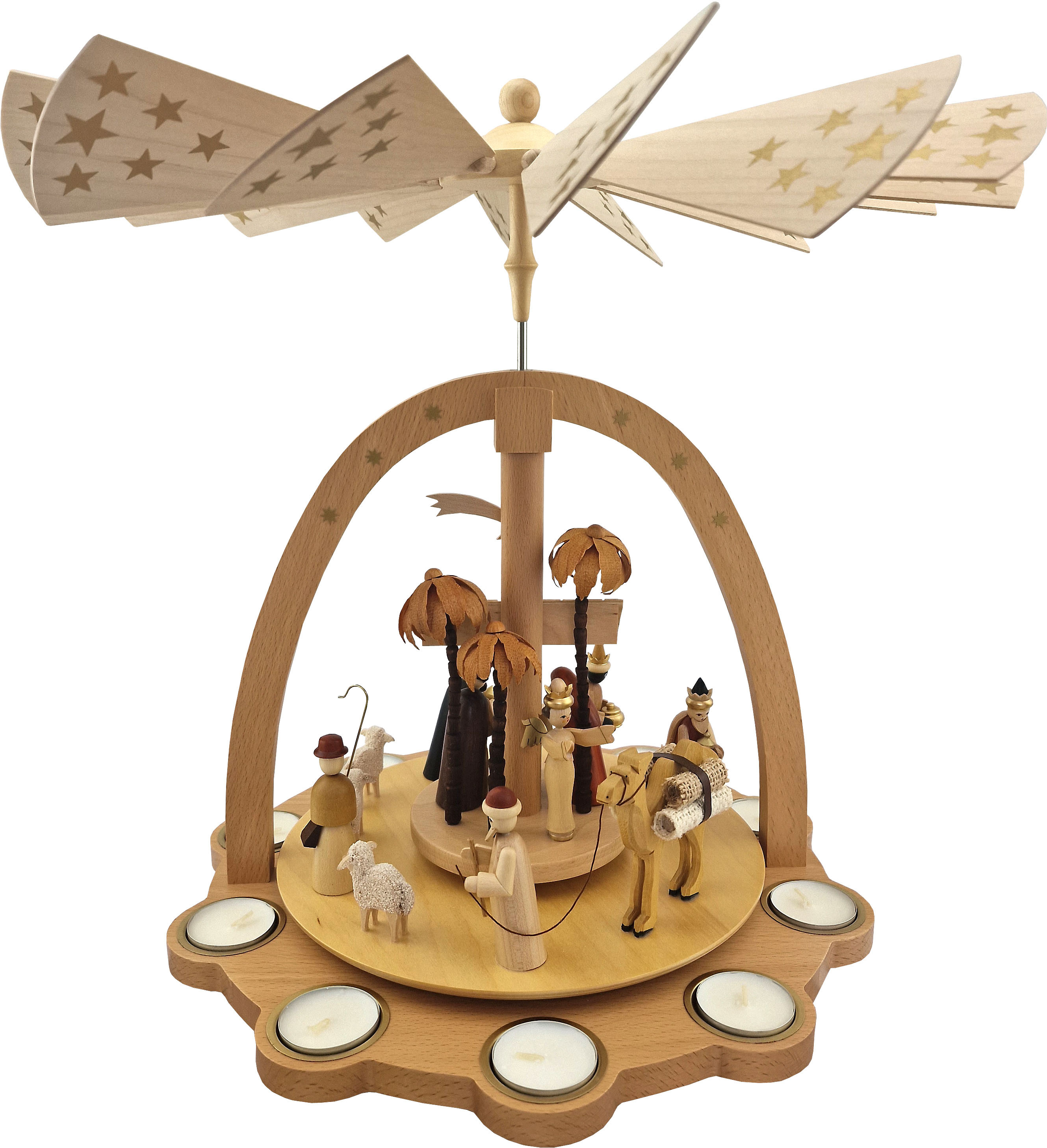 Pyramide Christi Geburt für Teelichter Pyramide Christi Geburt für Teelichter