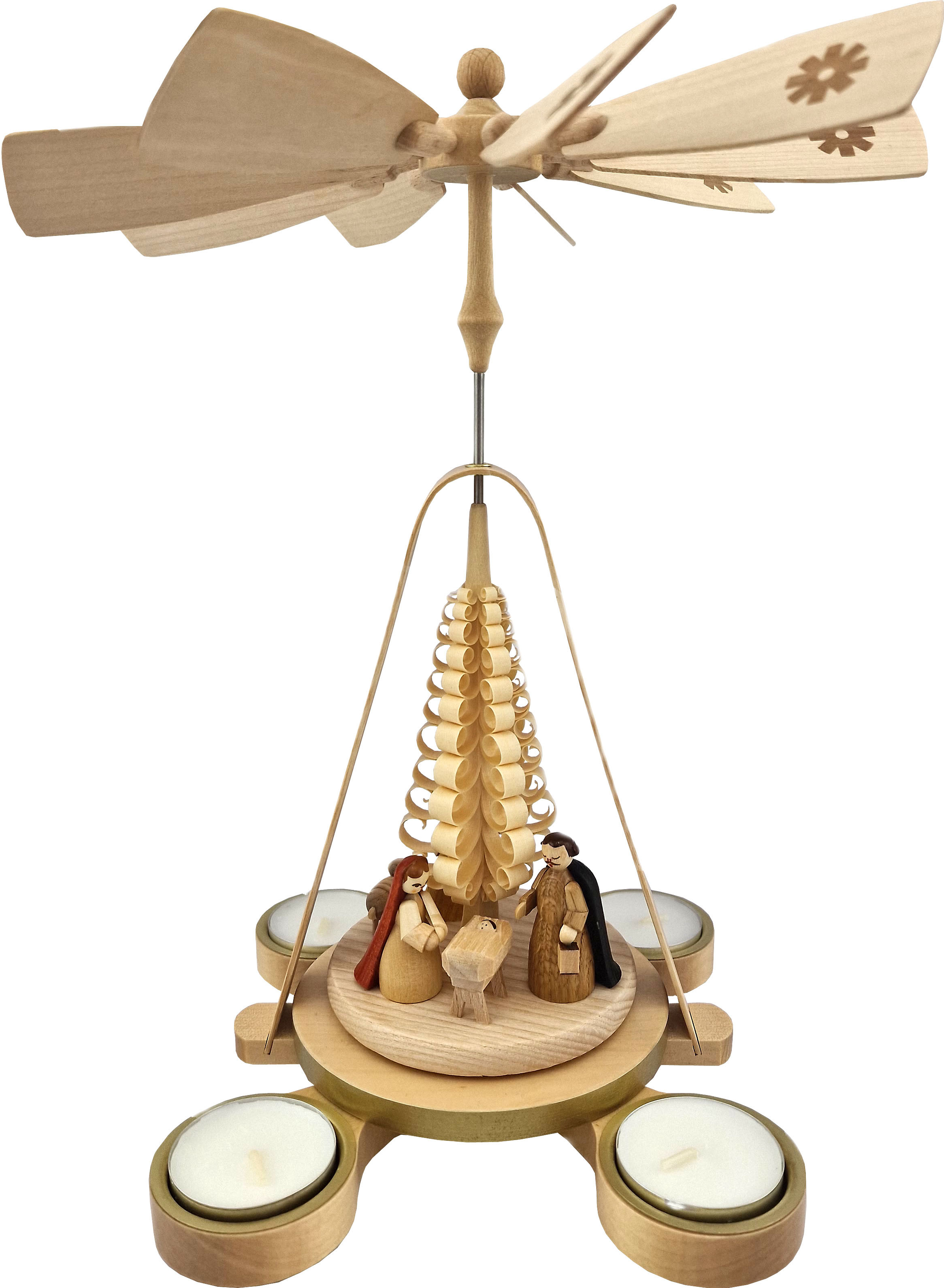 Teelichtpyramide Christi Geburt Teelichtpyramide Christi Geburt